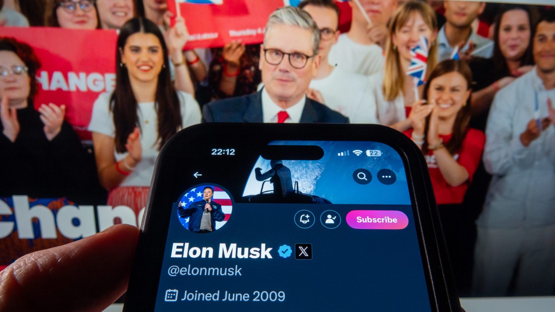 "Because Musk is chronically online, speaks English and sleeps odd hours, he has ended up taking in a great deal of British content, which made him strangely and deeply invested in British culture wars" Image: Anna Barclay/Getty Images